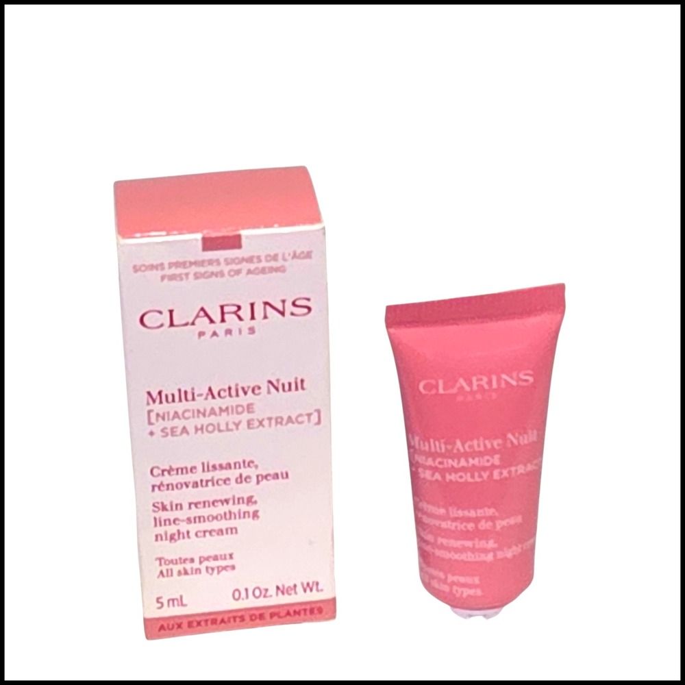 CLARINS PARIS Multi Active Nuit Night Cream with Niacinamide 0.1 Oz